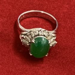 ヒスイ指輪 プラチナ ヒスイ指輪 プラチナ