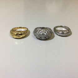 金、プラチナ指輪 金、プラチナ指輪