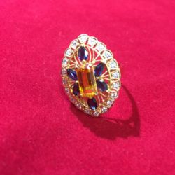 ファンシーカラーサファイア指輪 ファンシーカラーサファイア指輪