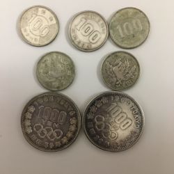 東京オリンピック記念1000円銀貨、旧100円銀貨 東京オリンピック記念1000円銀貨、旧100円銀貨