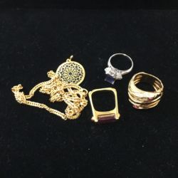 金指輪、金ネックレス 金&プラチナ指輪、金ネックレス