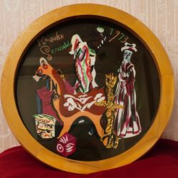 絵画 メキシコ人形 芹沢 銈介作 絵画 メキシコ人形 芹沢 銈介作